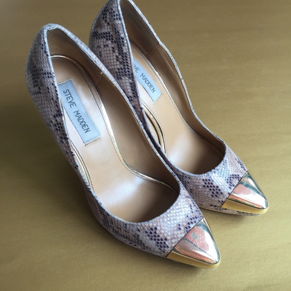 Steve Madden Snakeskin Heels - Picture 5 of 8